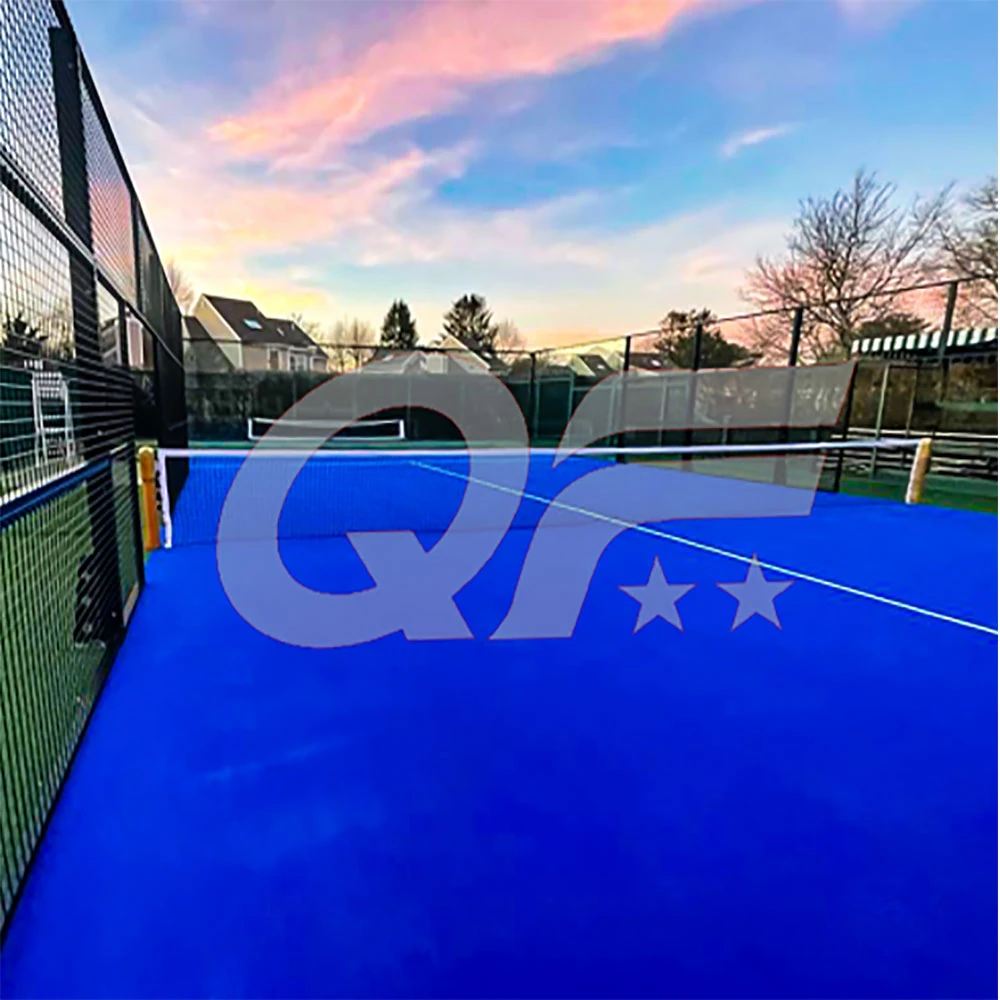 padel court illustration showing a standard padel court layout