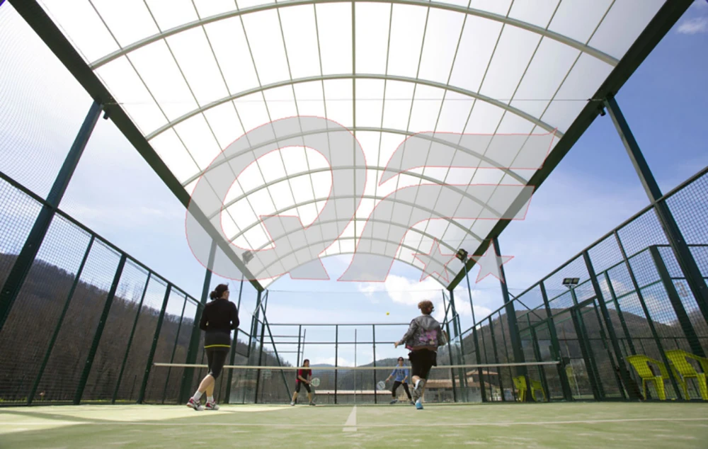 integrated padel court cover