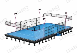 padel court modular foundation system