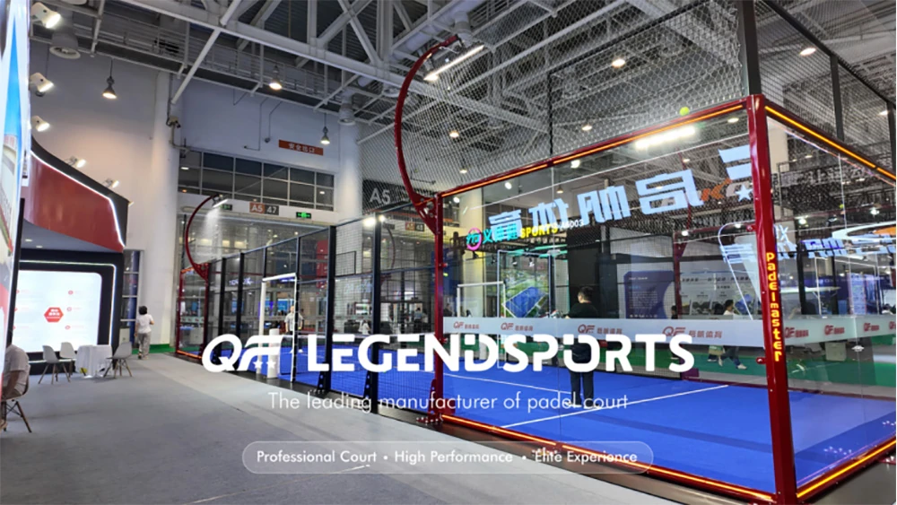special shaped steel pipe panoramic padel court