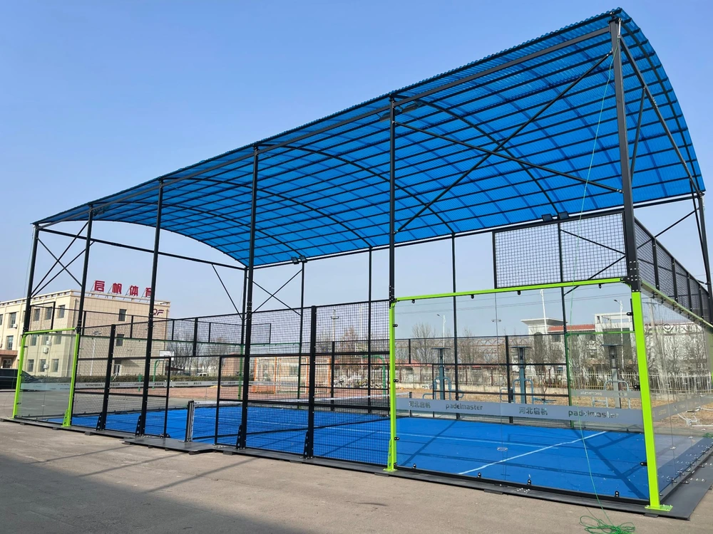 covered padel court for commercial clubs