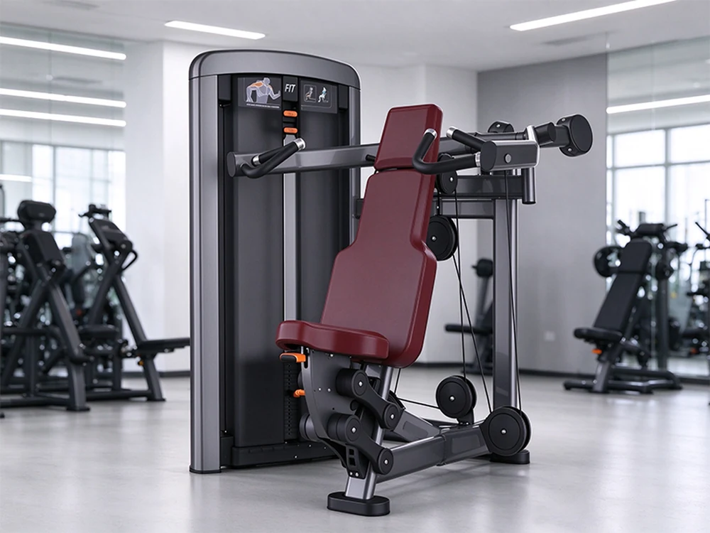 Seat and overhead handles of the QF-G802 shoulder press