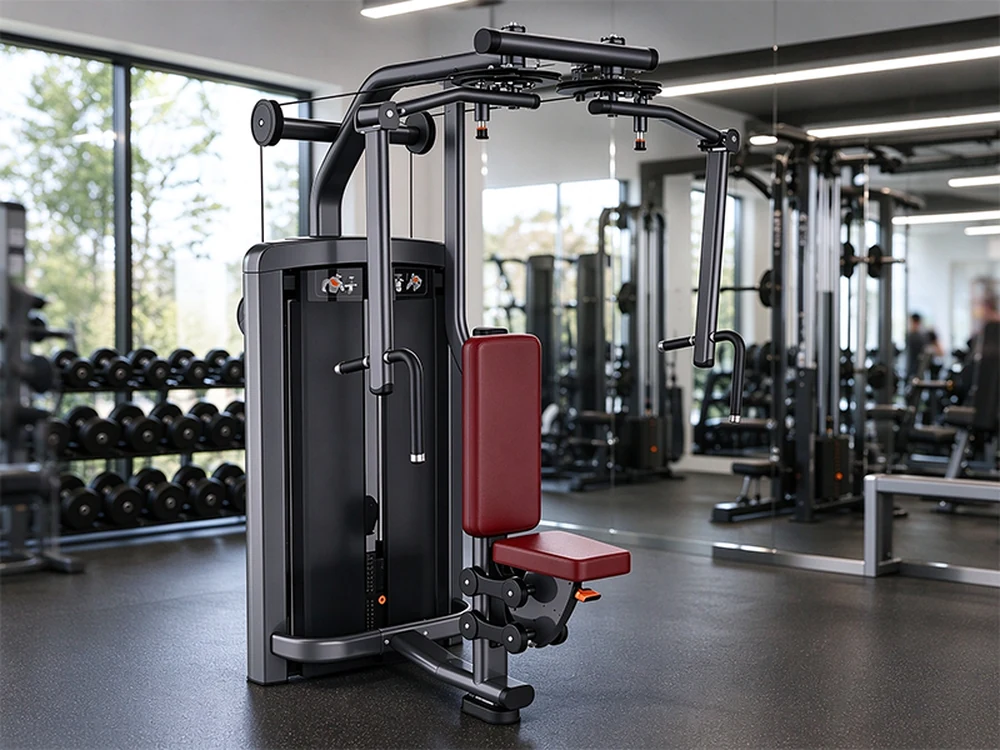 QF-G814 rear delt station in a commercial gym