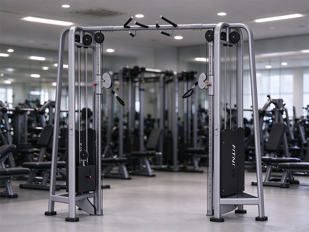 QF-G822 cable crossover installed in a commercial gym