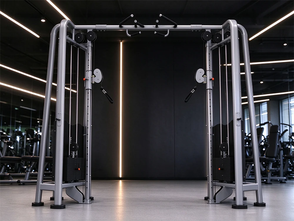 QF-G822 cable crossover against a dark studio wall